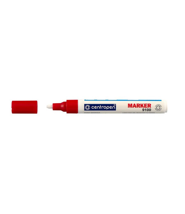 Marker Vopsea 9210 Varf Rotund 2.5MM -  Rosu