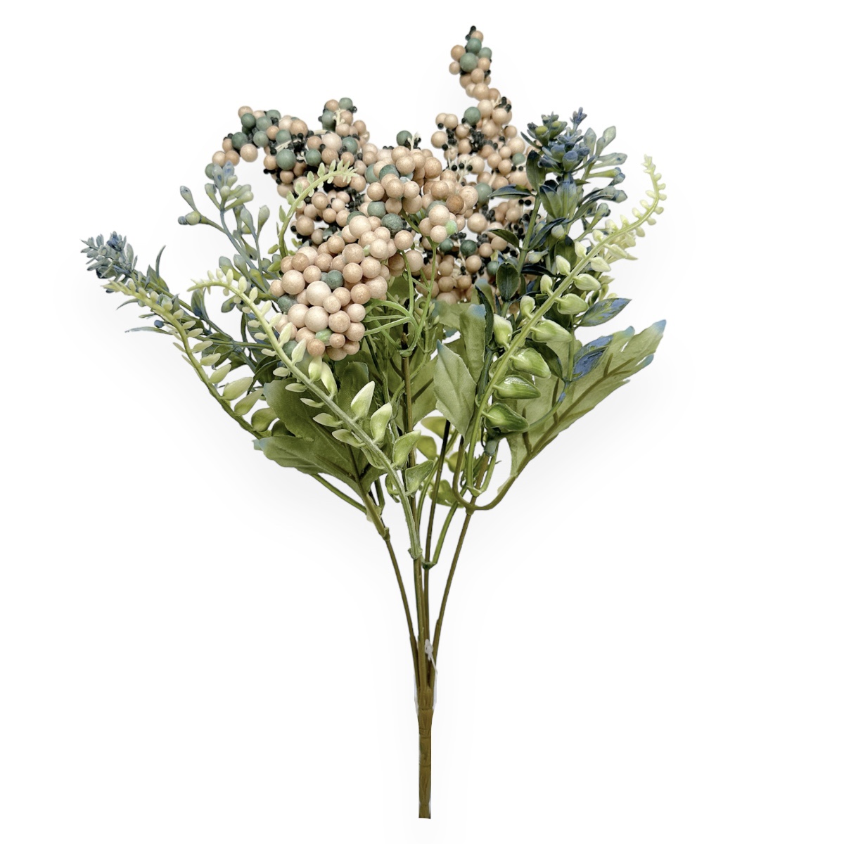 Buchet Artificial 5 Fire Callicarpa - Crem Turquoise