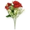 Buchet 6 Fire Mixte Ranunculus-Hortensie-Crizantema Rosu